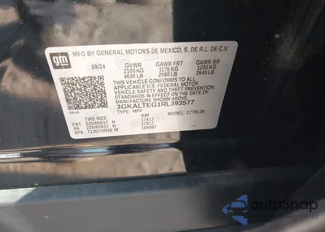 2024 GMC Terrain Awd Sle from USA, damaged, VIN 3GKALTEG1RL393577